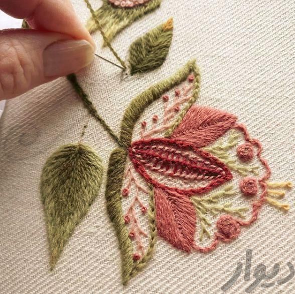 دوره آموزش گلدوزی با دست حضوری	